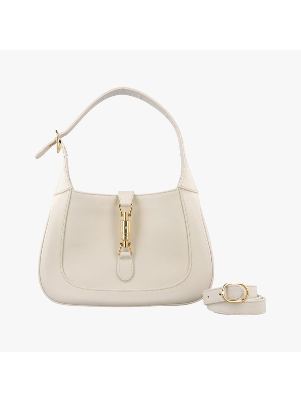 Gucci Jackie 1961 White Leather Shoulder Bag